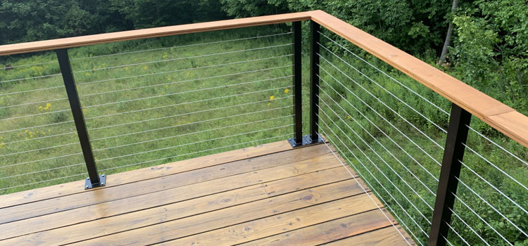 Installing Deck Cable Railing in Bell, CA