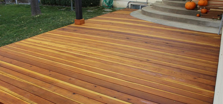 Smooth Redwood Decking in Bell, CA